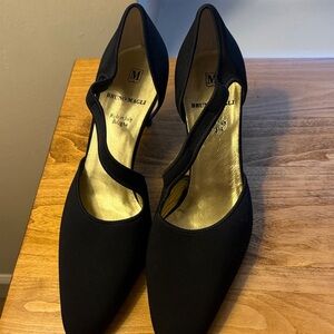 Bruno Magli Women's Black and Gold Heels